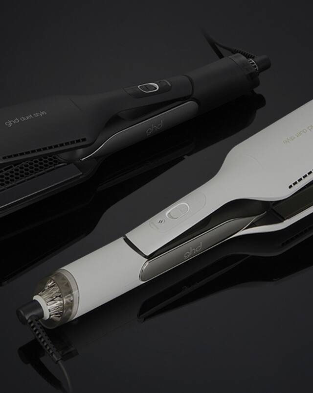 ghd Hot Air Styler in Schwarz und Weiß