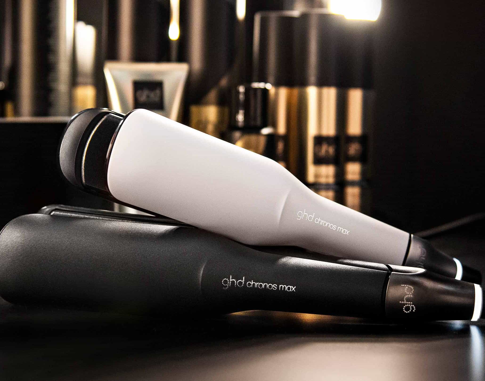 ghd chronos max Styler in Schwarz und Weiß