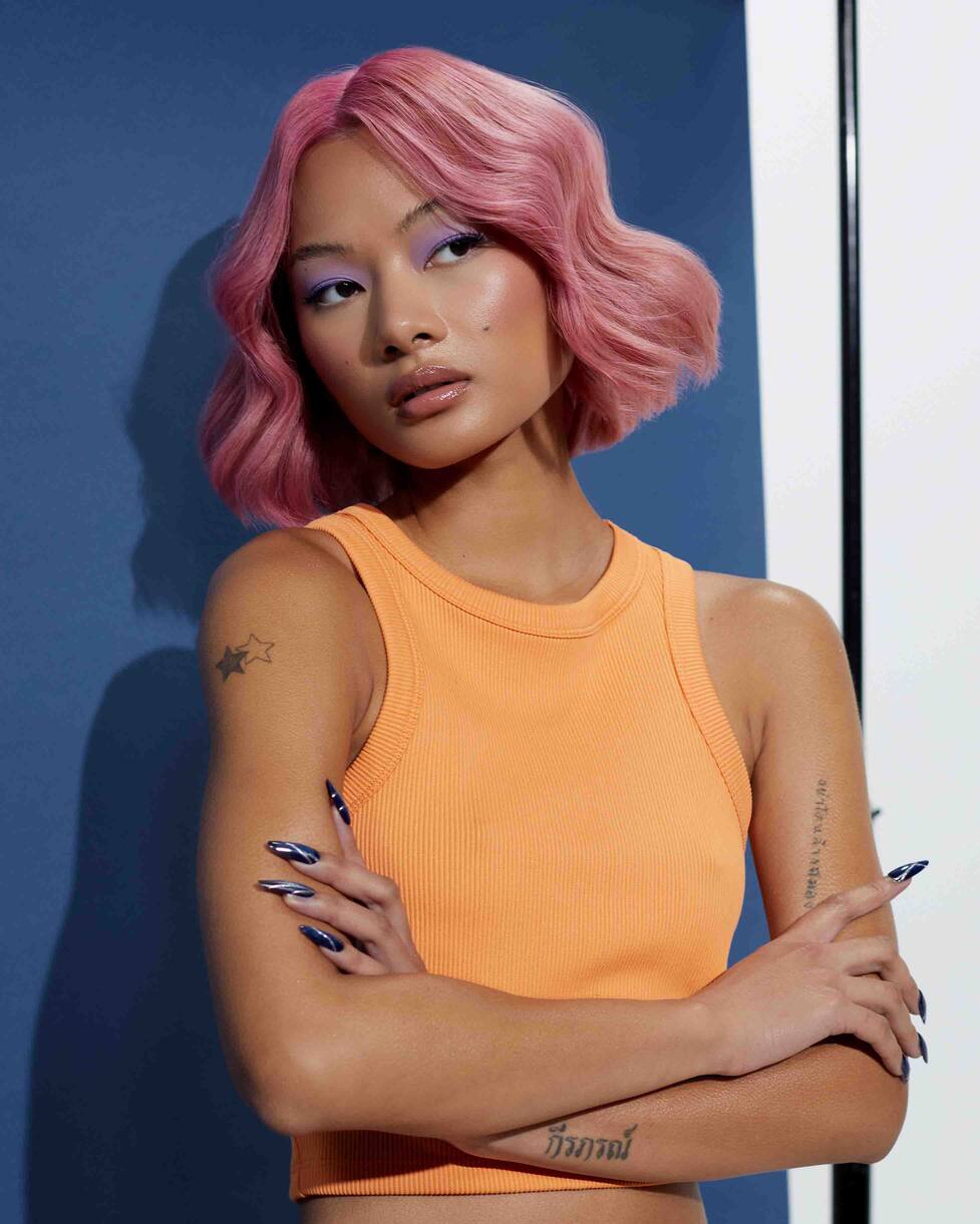 Mini Bob Frisur mit Wellen