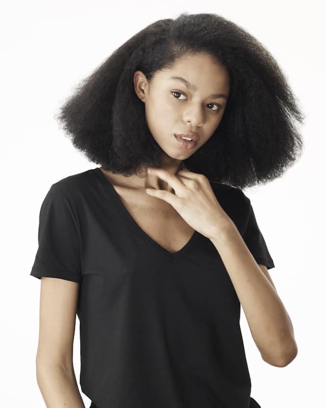 Natural Blow Out Hairstyle Model