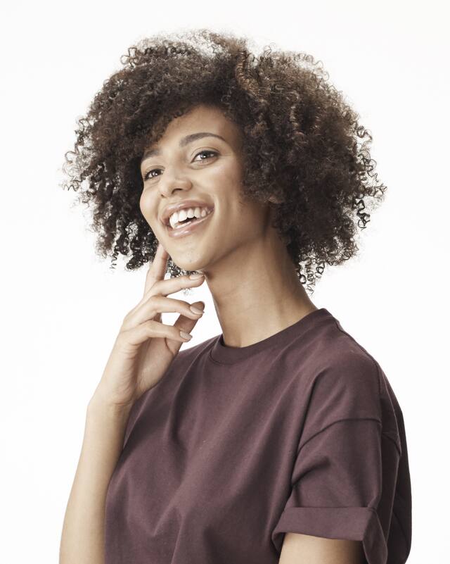 Natural Curl Diffused Dry Hair Model