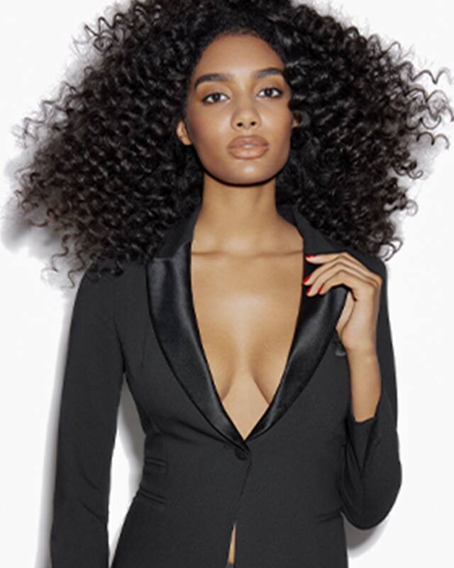 thin wand on curly hair