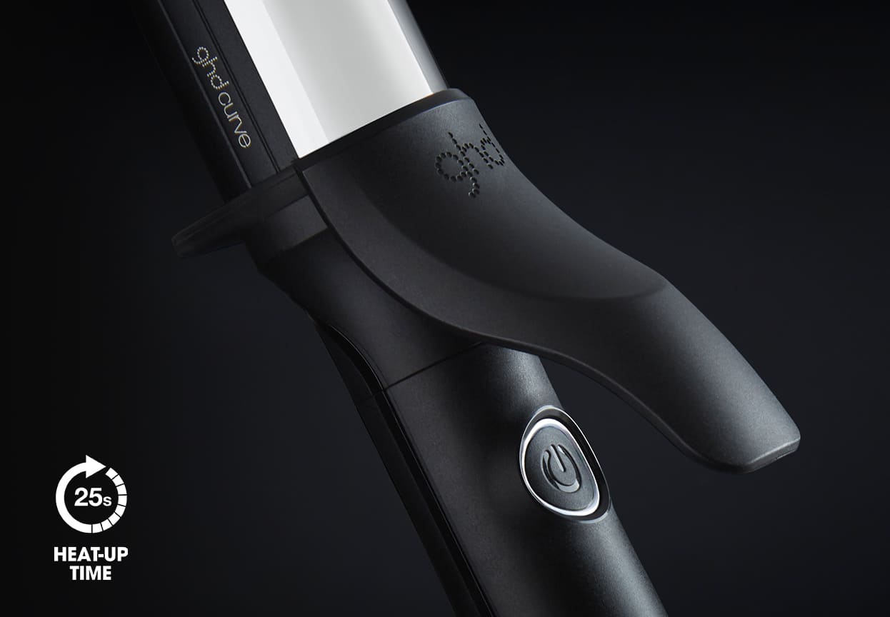 ghd curve one inch classic curl iron lever close-up