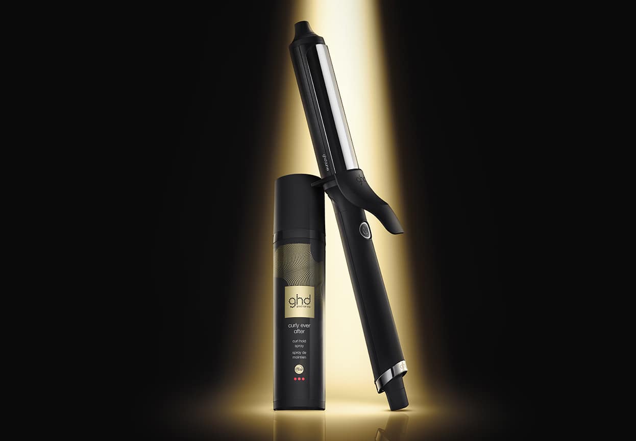 ghd Lockenstab mit Lockenspray