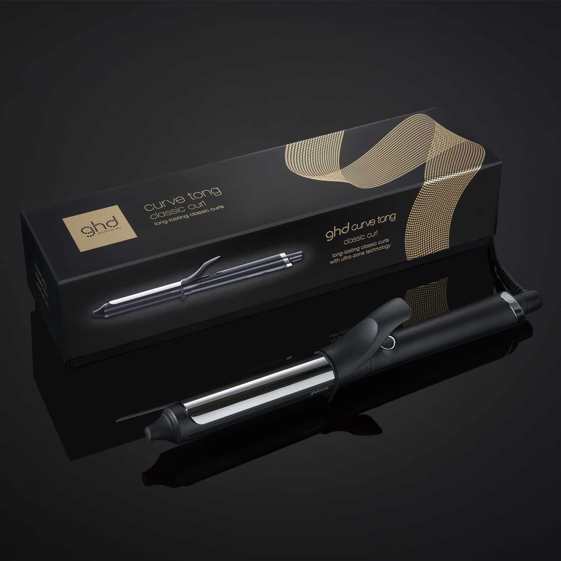 Caja y tenacilla ghd curve classic curl