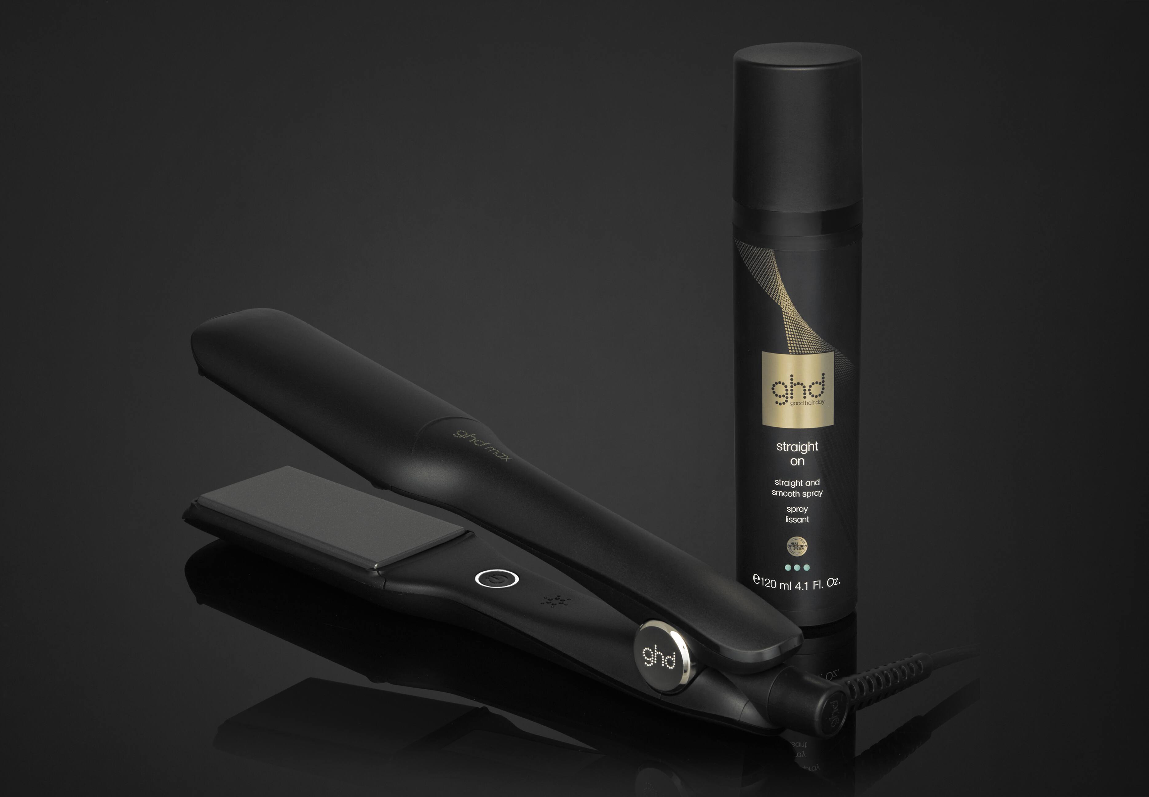 Spray ghd straight on y plancha ghd max