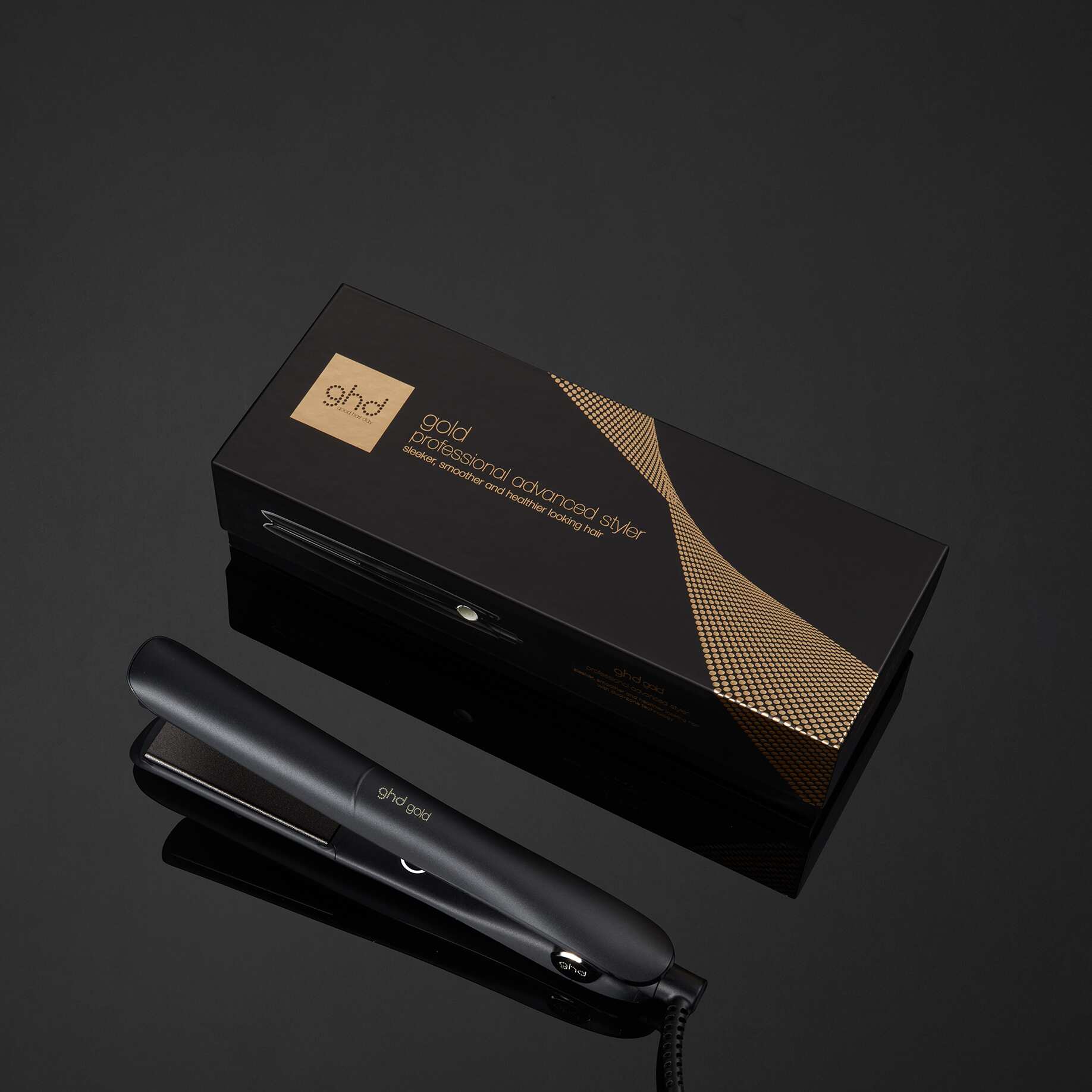 GHD GOLD HAIR STRAIGHTENER (26MM PLATE) BLACK
