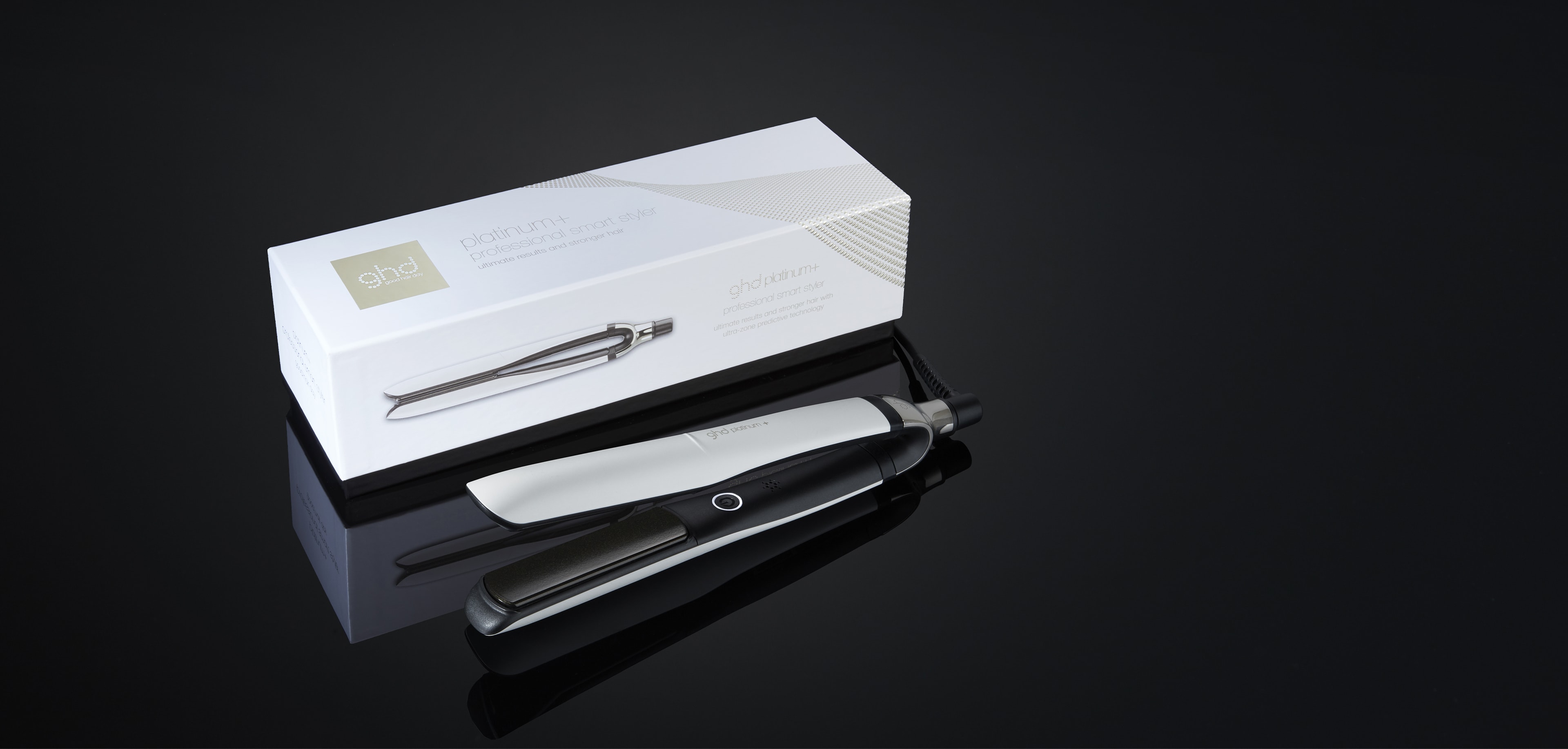 Ghd Platinum+ Hair Straightener In White Ghd Platinum White Styler