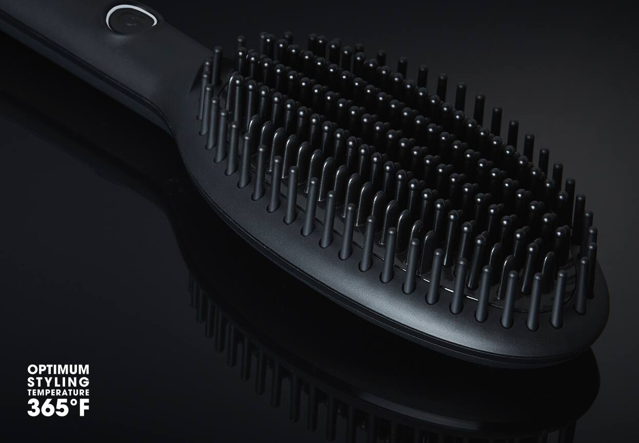 ghd glide smoothing hot brush bristles close-up