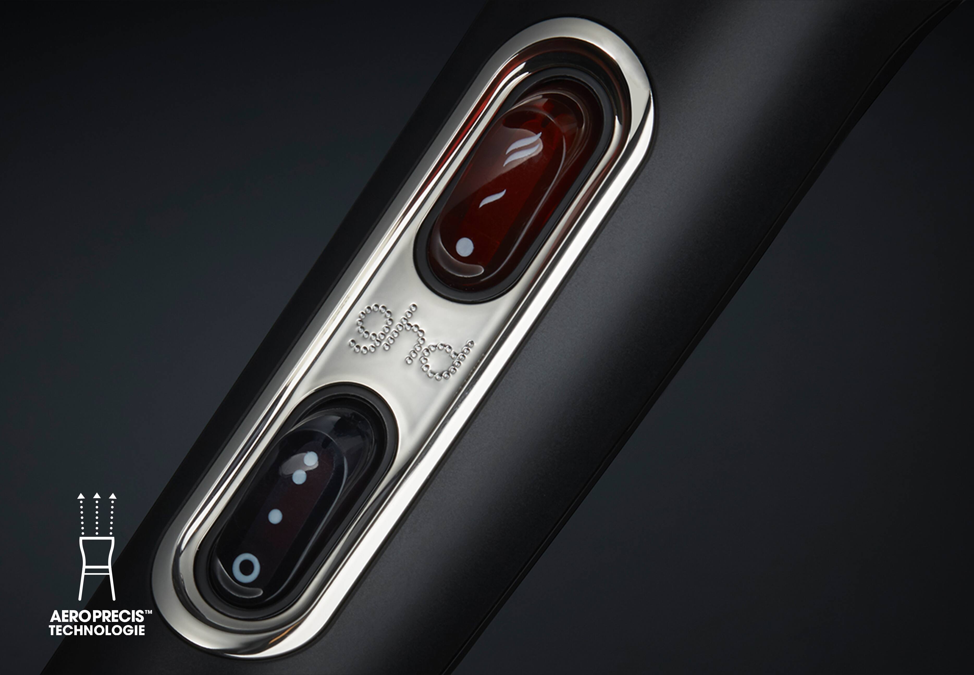 ghd helios® Einstellungen am Griff