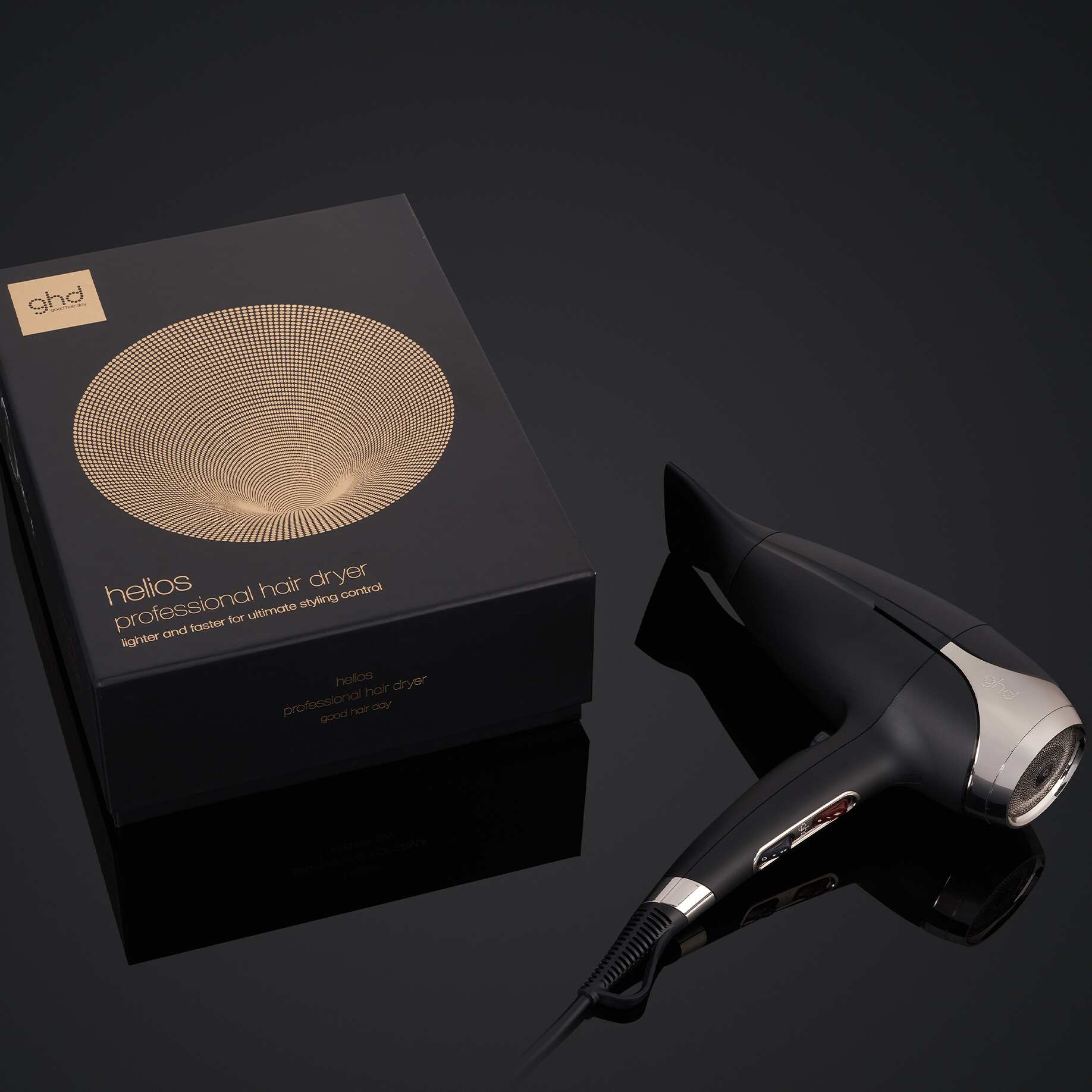 Secador profesional ghd helios negro