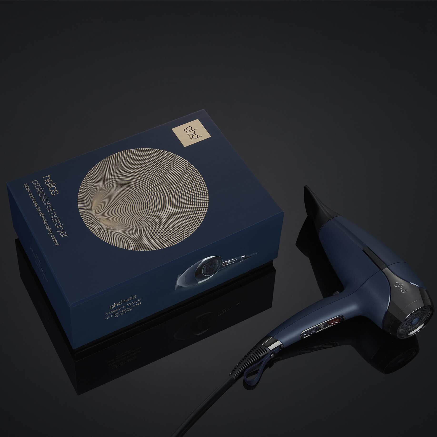 ghd helios™ marine blauw föhn