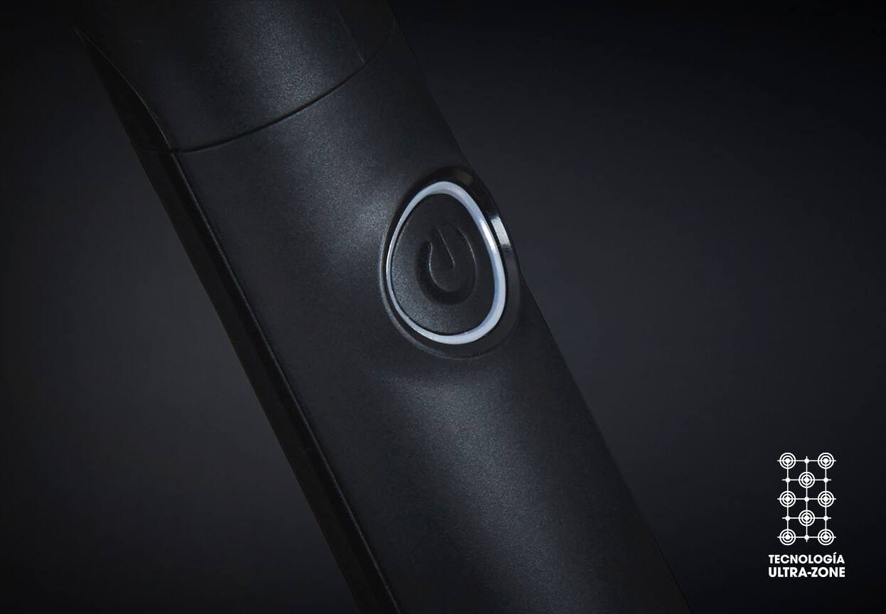 Botón para encender el cepillo moldeador