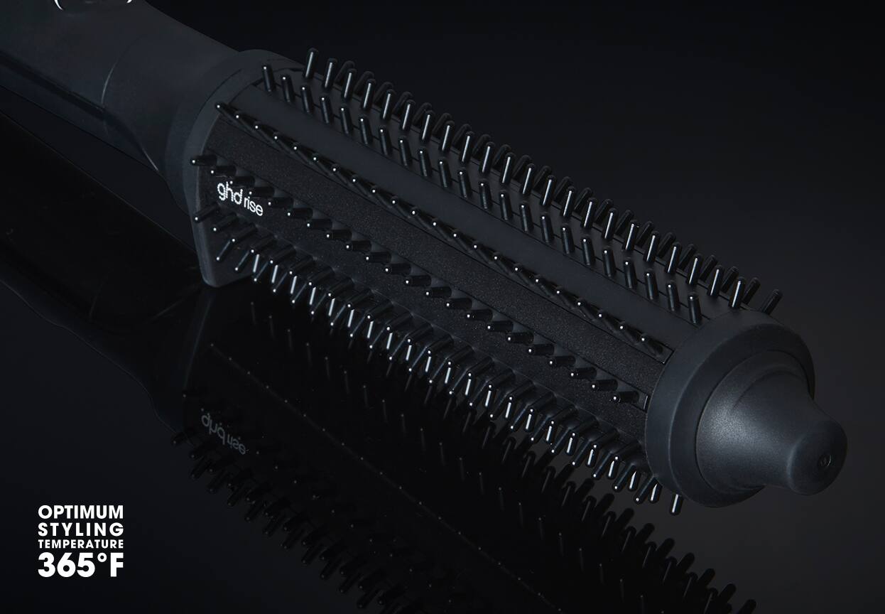 ghd rise volumizing hot brush bristle close-up