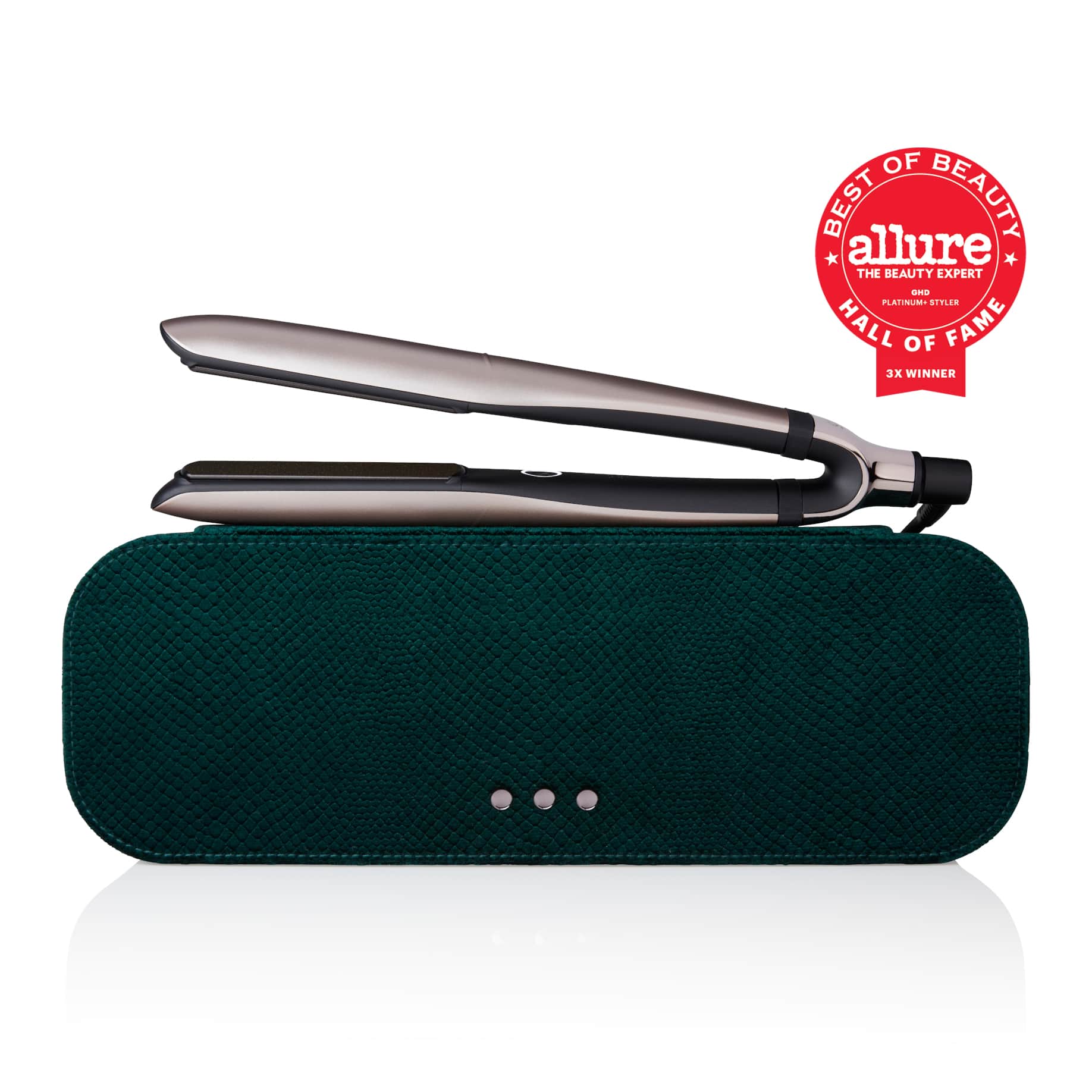 ghd platinum plus styler in warm pewter with box