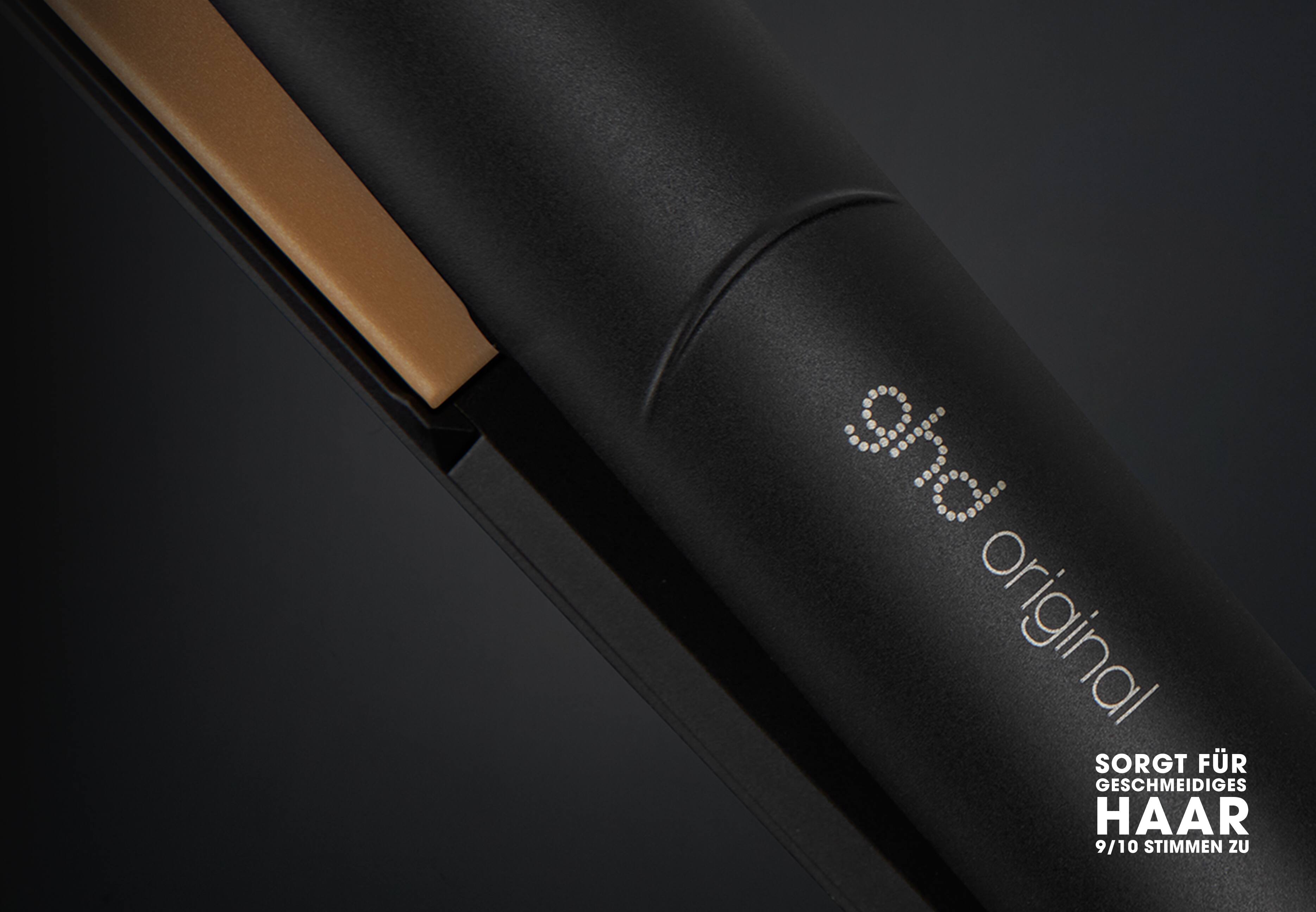 Nahaufnahme des ghd original Haarglätters