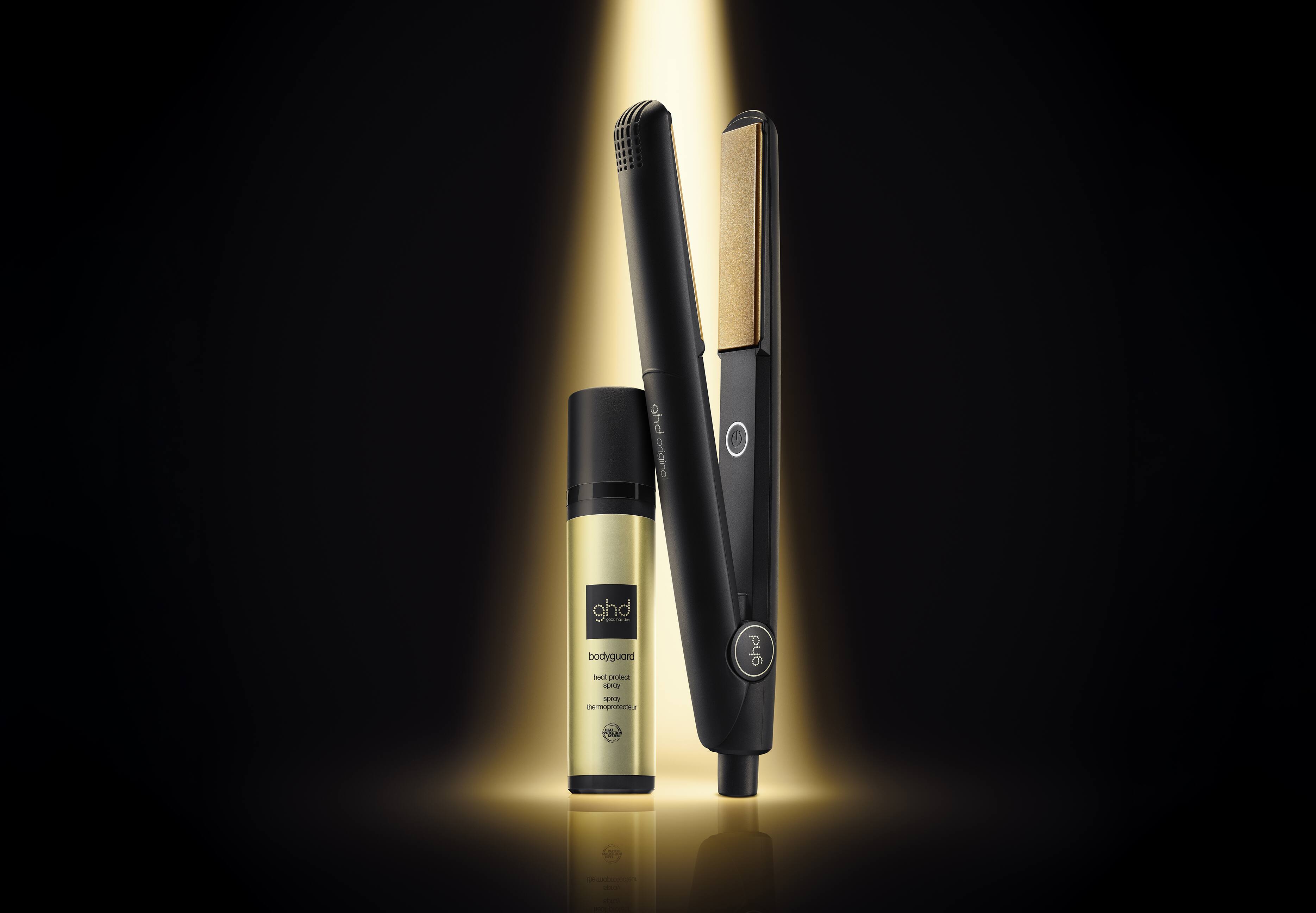 ghd original Styler mit ghd curly ever after Lockenspray