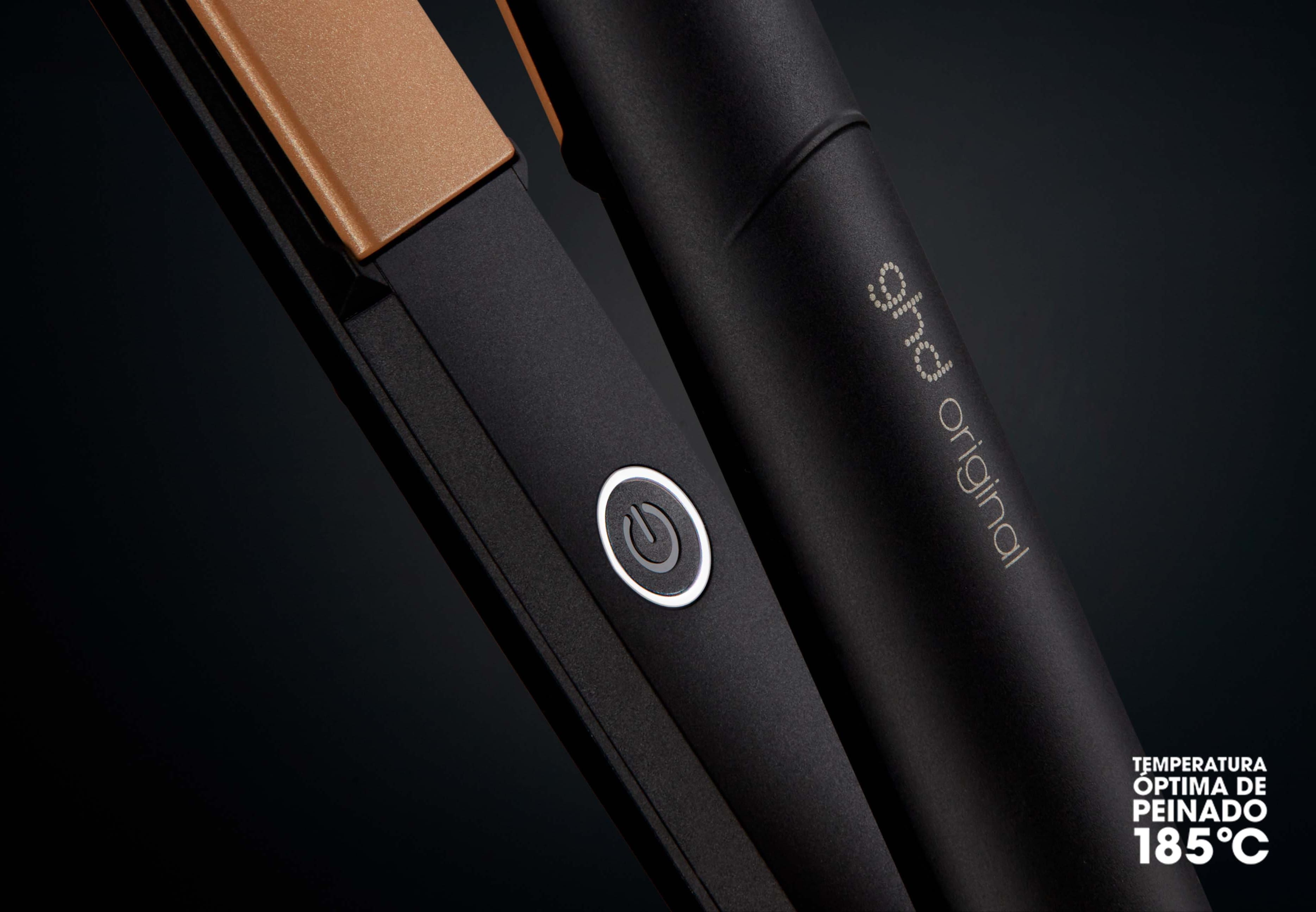 Botón para encender la plancha de pelo