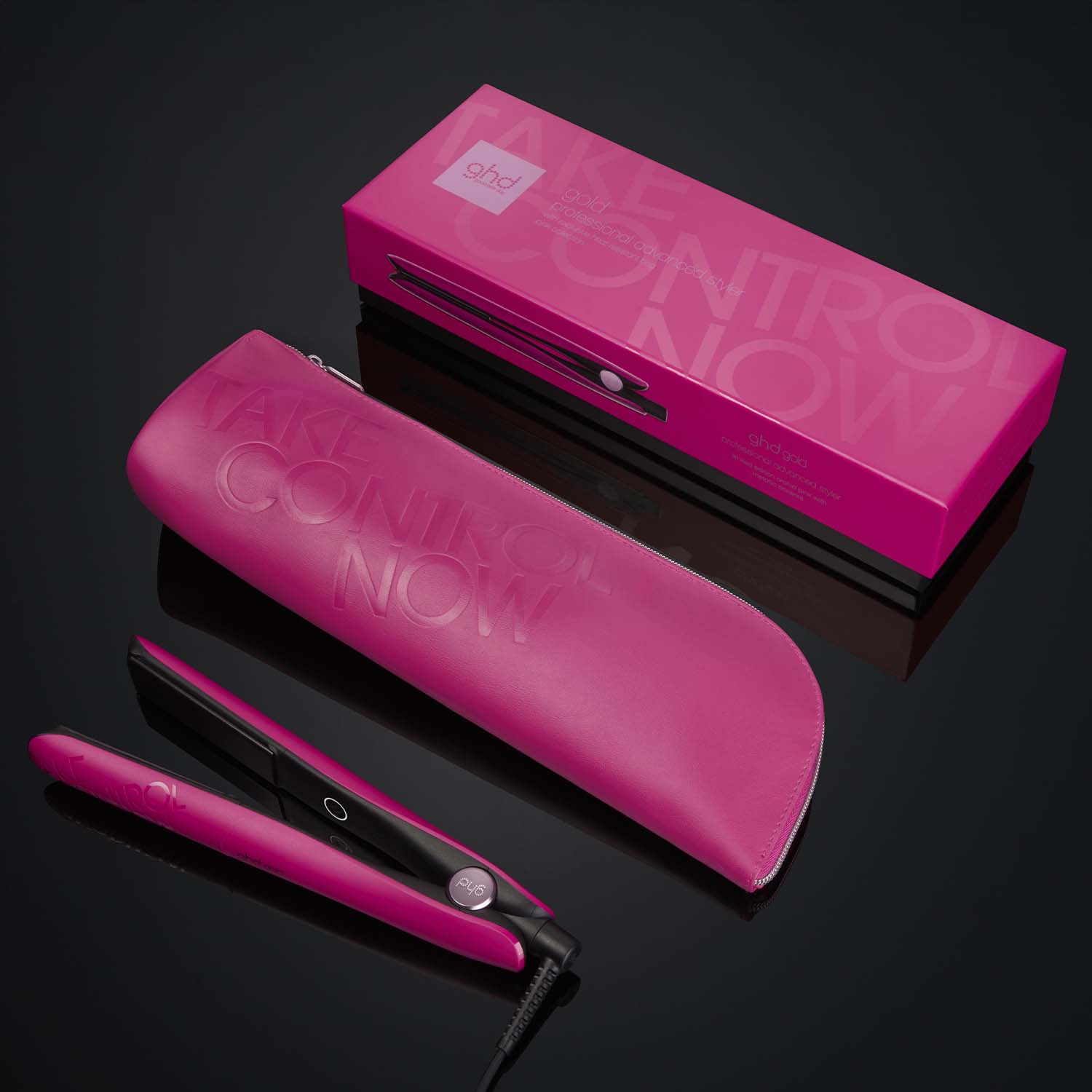 plancha ghd gold rosa con neceser