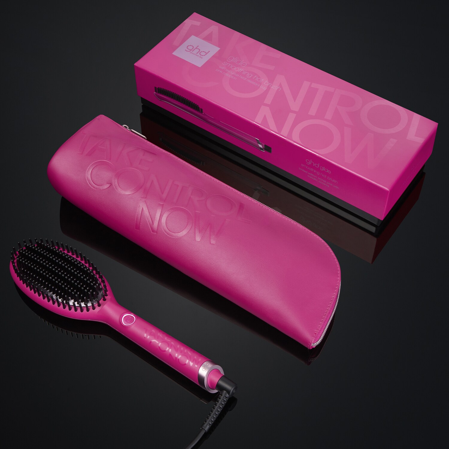 ghd glide in Pink mit passender Tasche und Box
