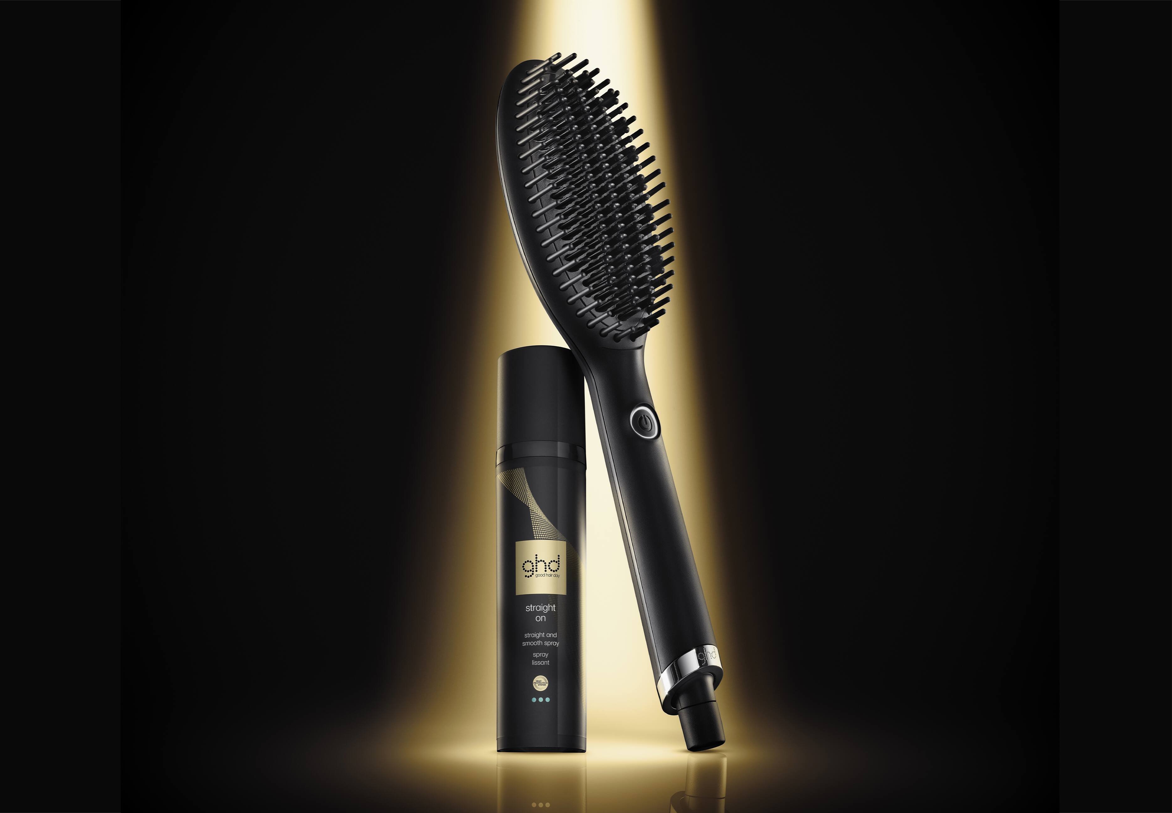 ghd glide Hot Brush mit ghd straight on spray im Spotlight
