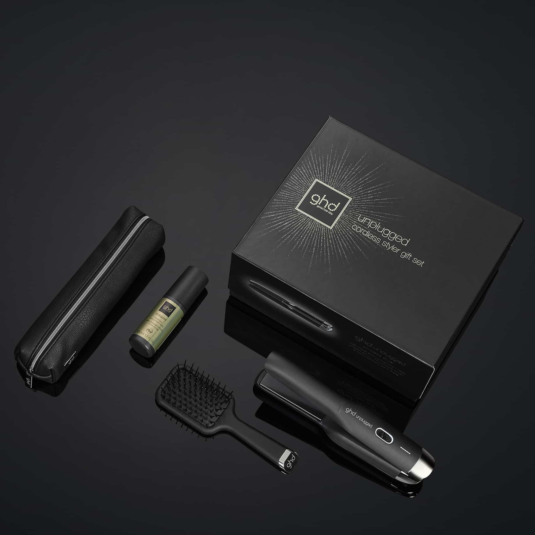 Plancha de pelo ghd unplugged gift set