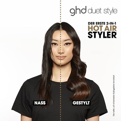 Vorher Nachher Effekt mit ghd duet style