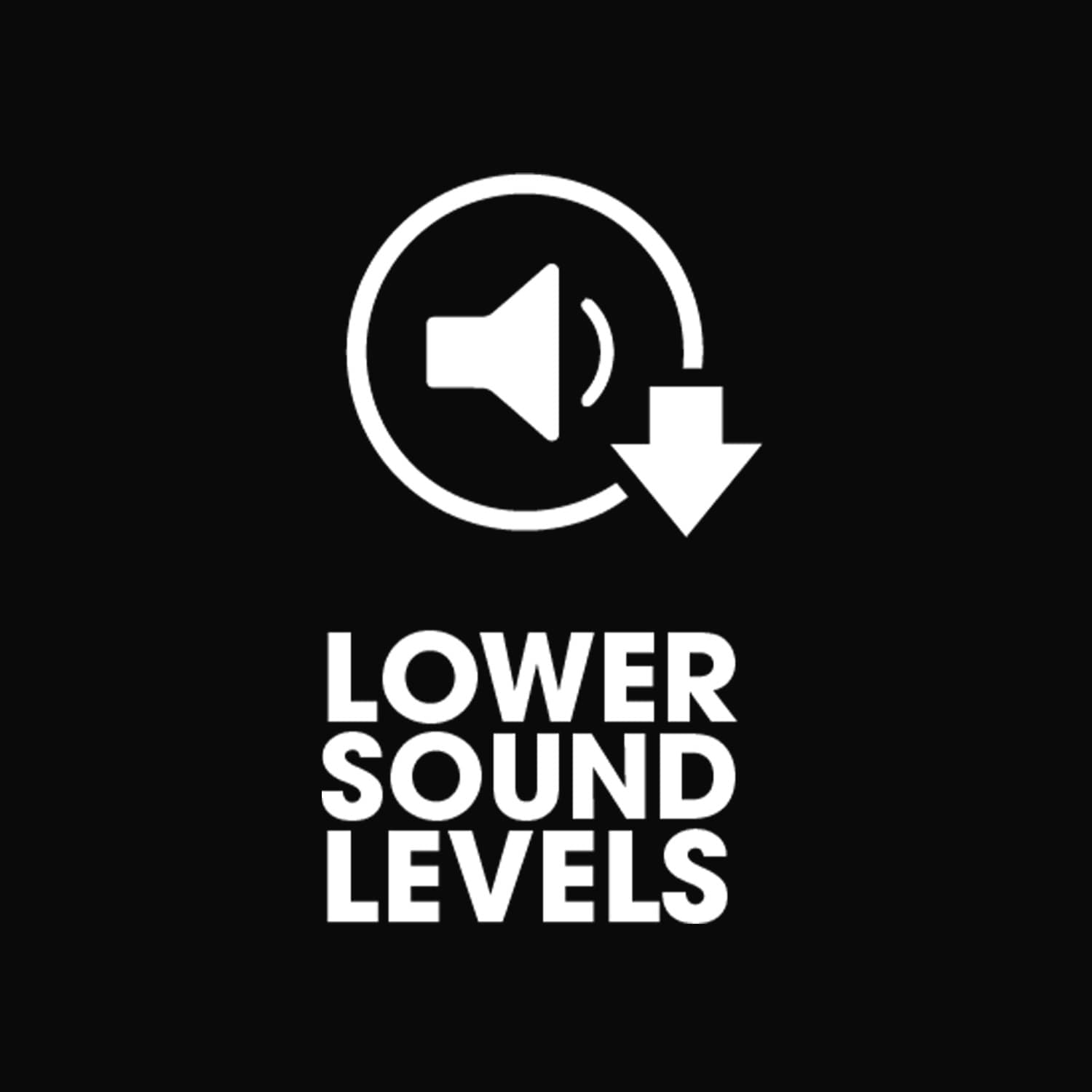 Icon for lower sound levels