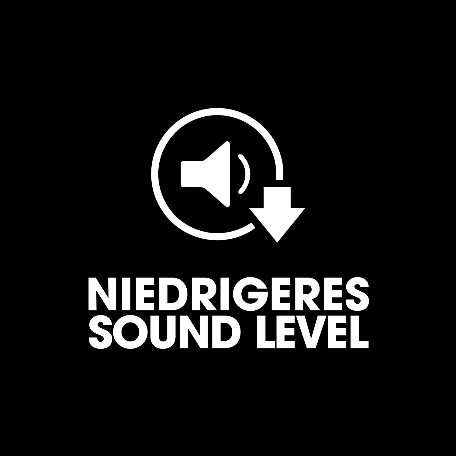 Icon Niedriger Geräuschpegel