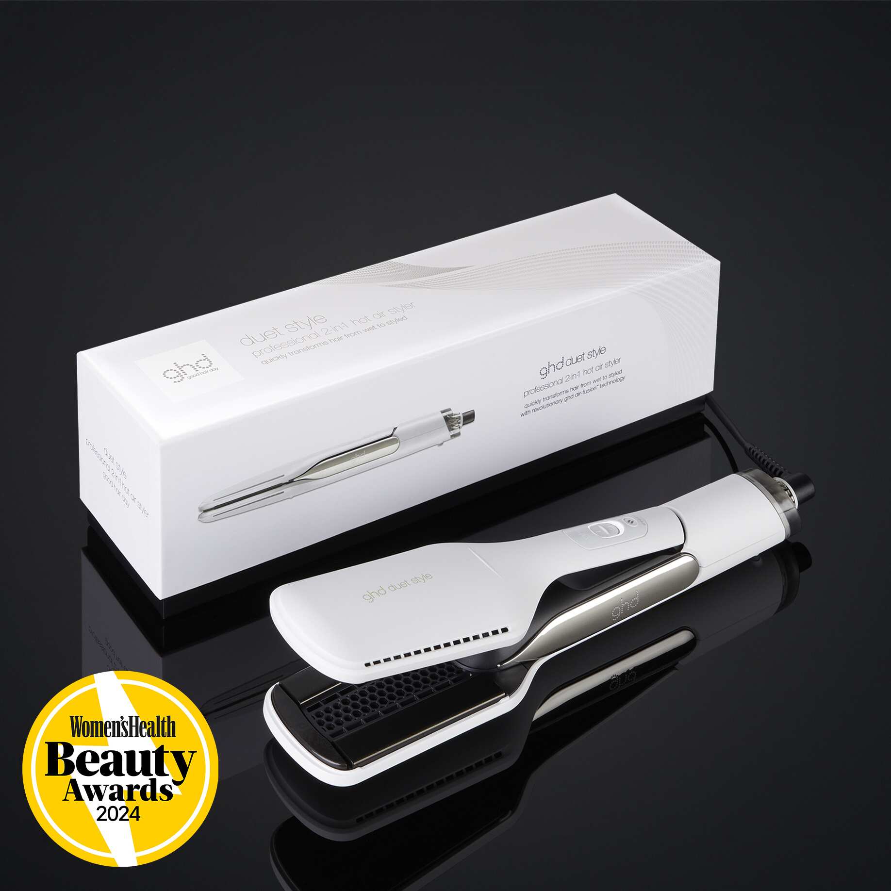 GHD DUET STYLE HOT AIR STYLER IN WHITE