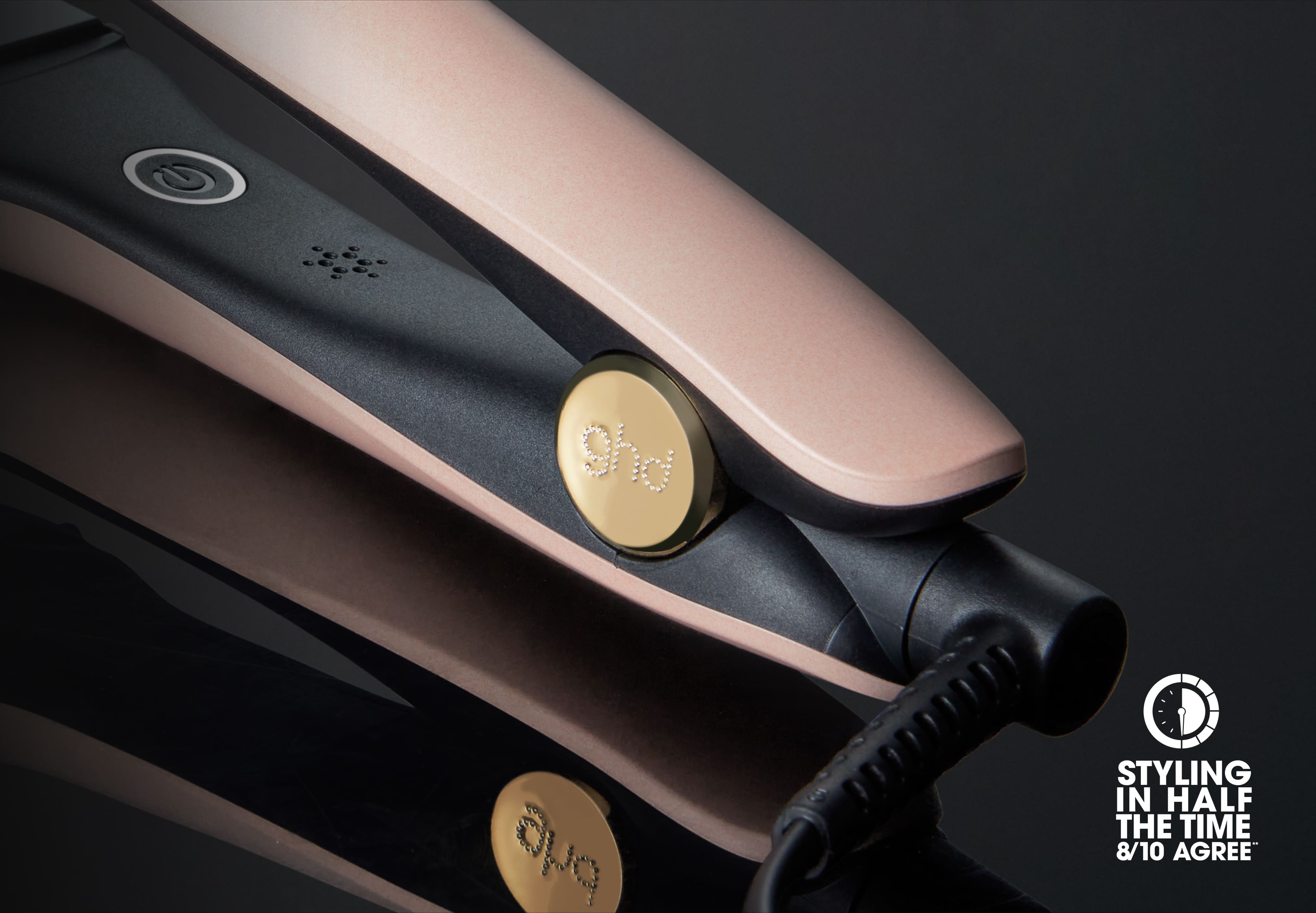 ghd max hair straightener in sun-kissed rose gold | Limited Edition ...