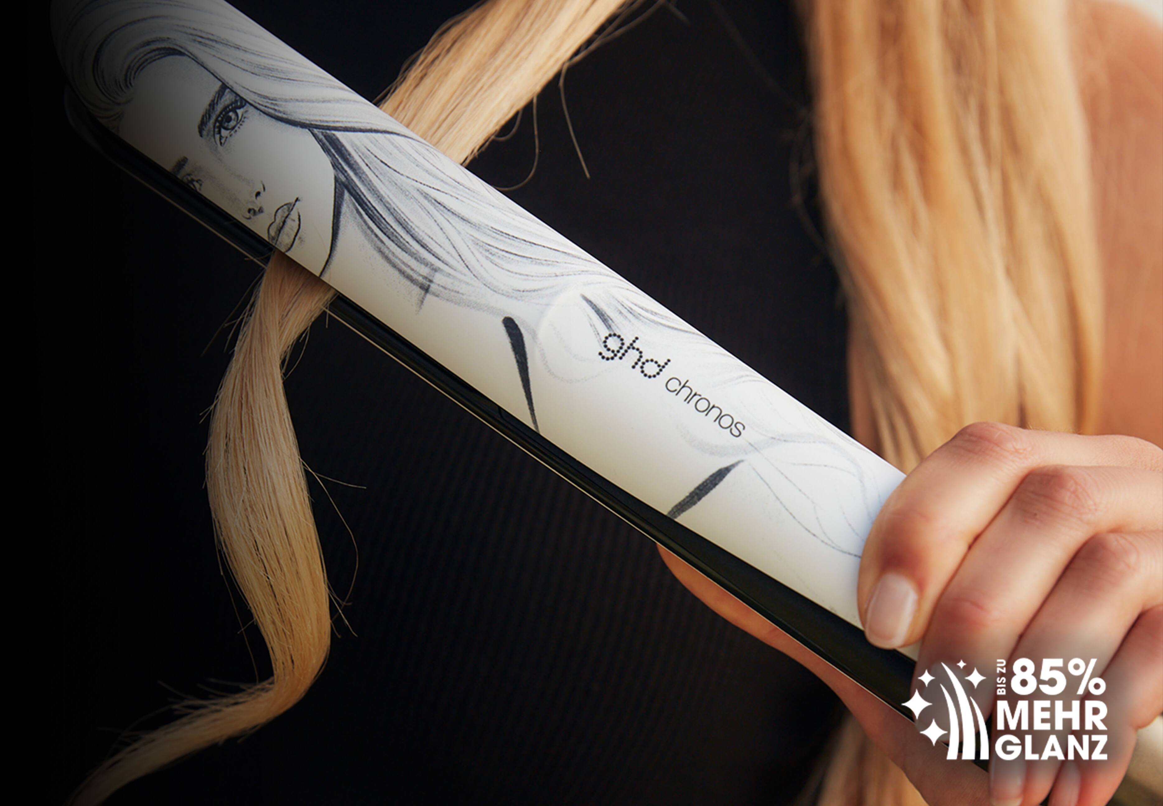 85% mehr Glanz mit ghd x Pamela Reif chronos