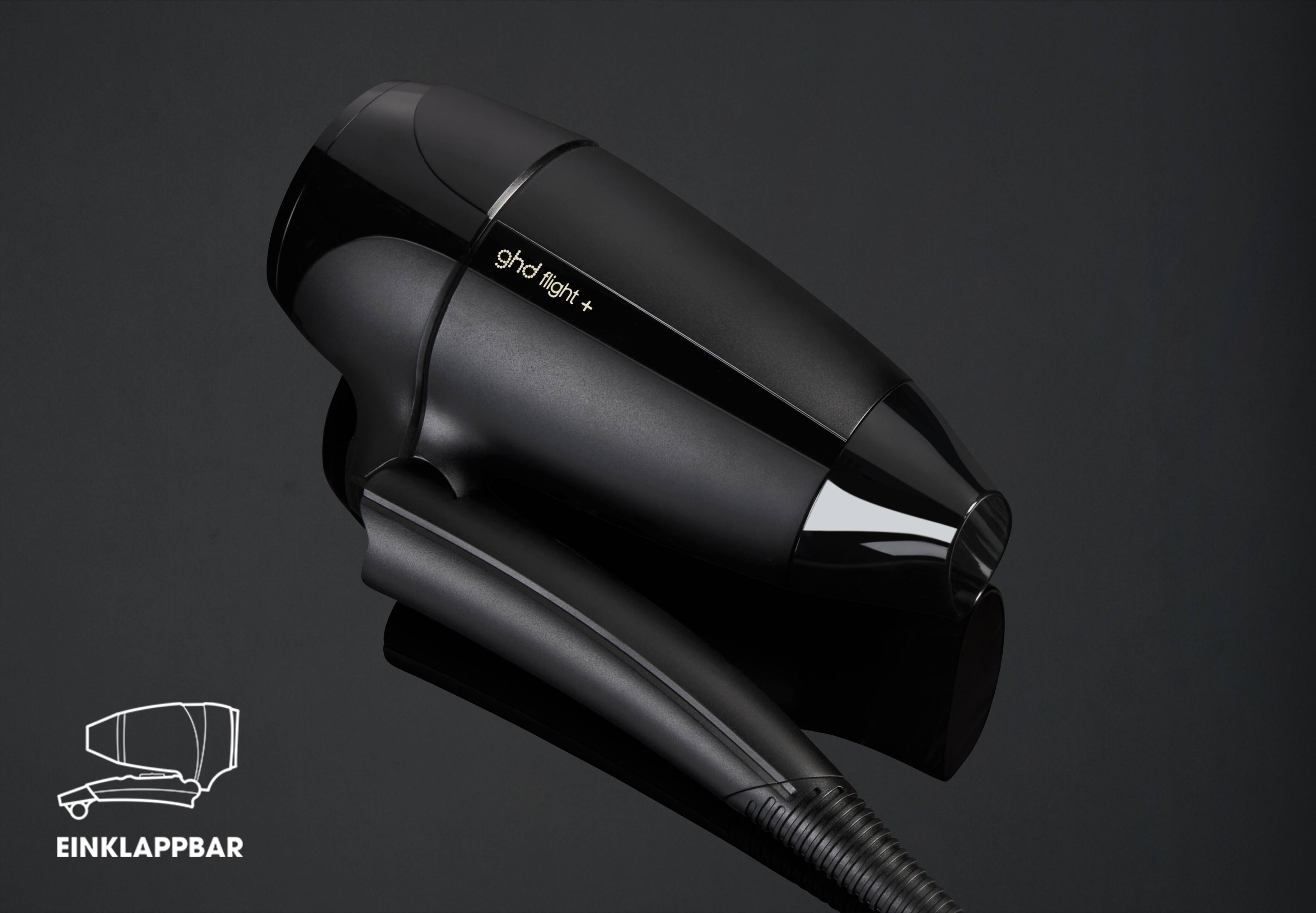 ghd flight+ mit eingeklapptem Griff