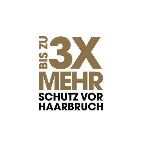 Bis zu 3 Mal mehr Schutz vor Haarbruch