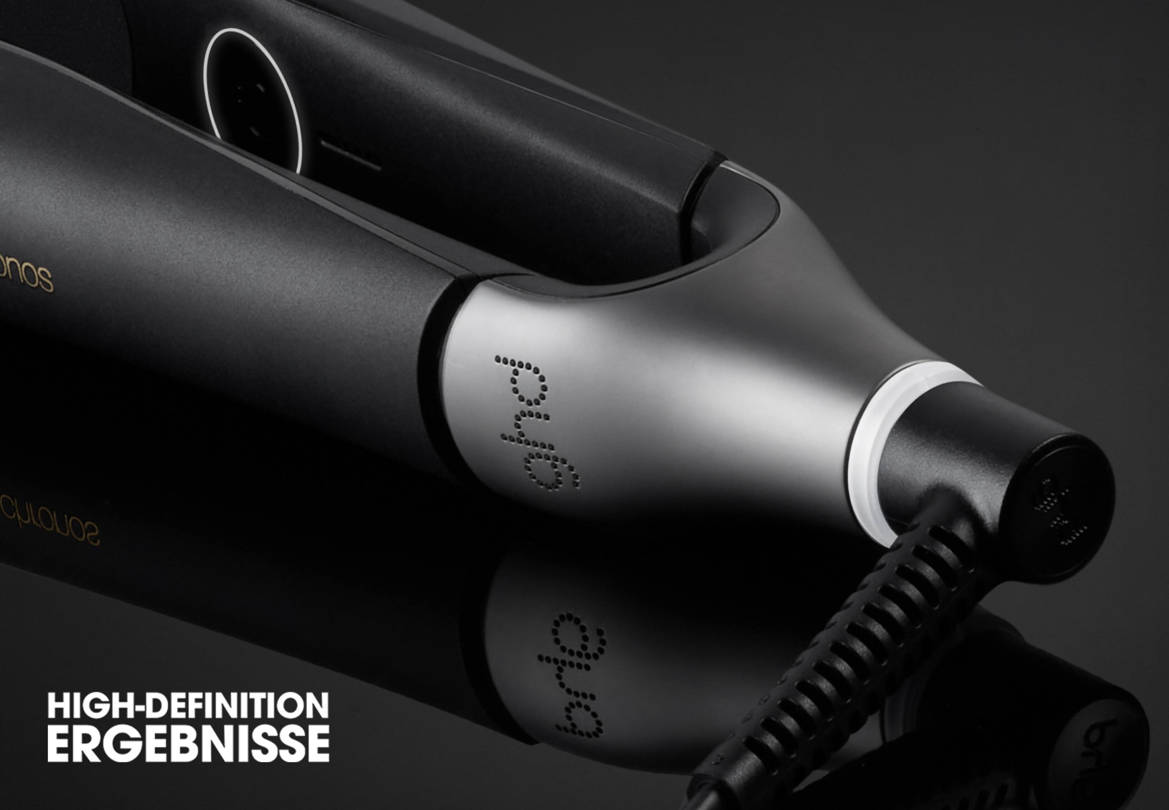 Verbessertes Gabelgelenk des ghd chronos in Schwarz