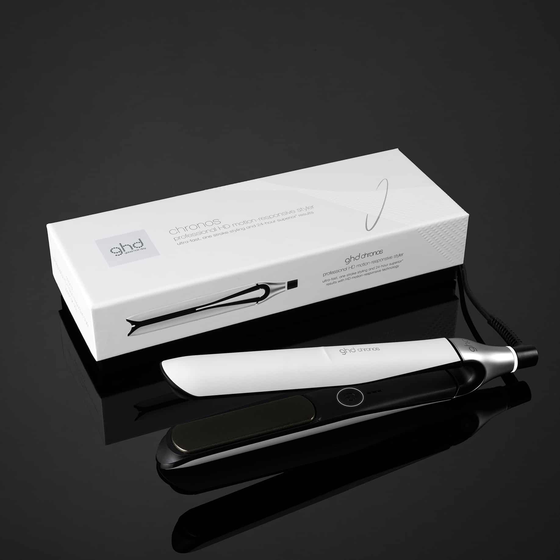 GHD CHRONOS PROFESSIONAL HAIR STRAIGHTENER (26MM PLATE) WHITE