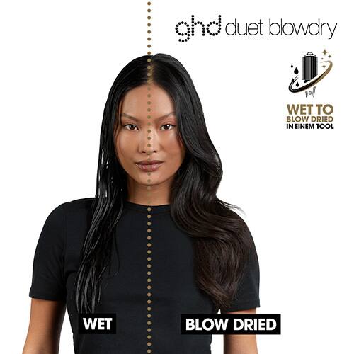 Vorher Nachher Effekt mit ghd duet blowdry