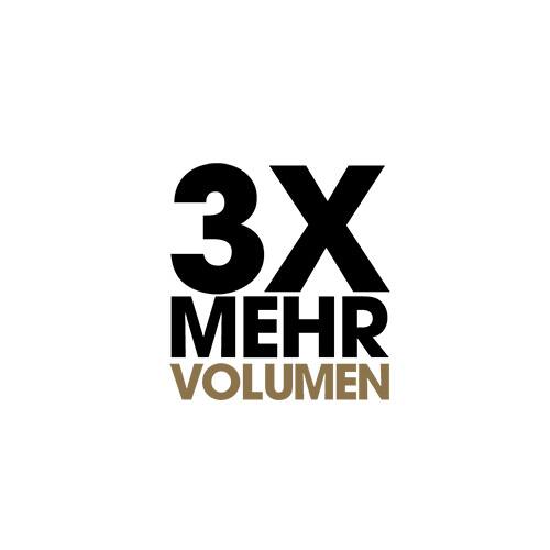 3x mehr Volumen