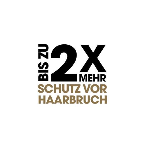bis zu 2x mehr Schutz vor Haarbruch
