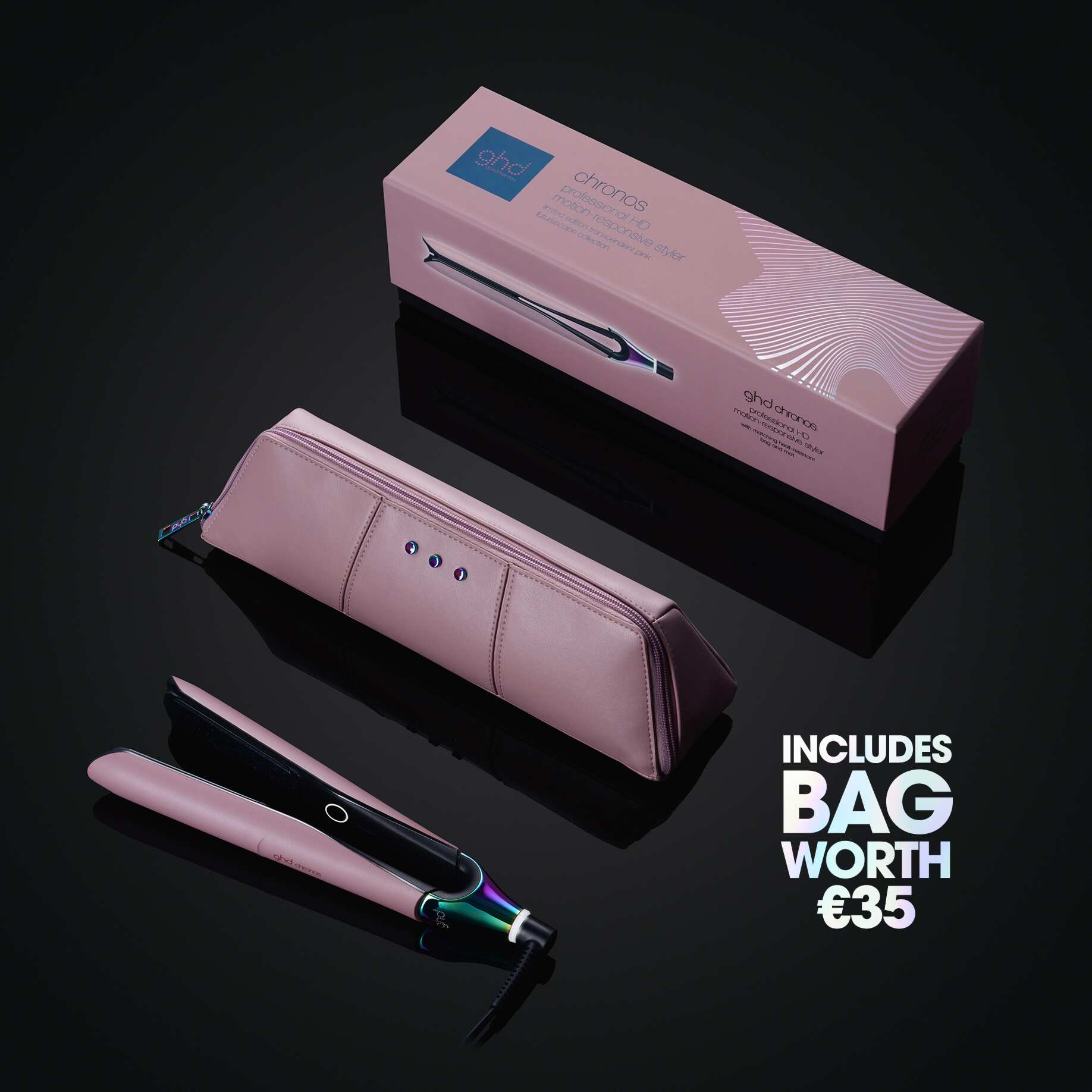 NIEUW GHD CHRONOS STIJLTANG TRANSCENDENT PINK