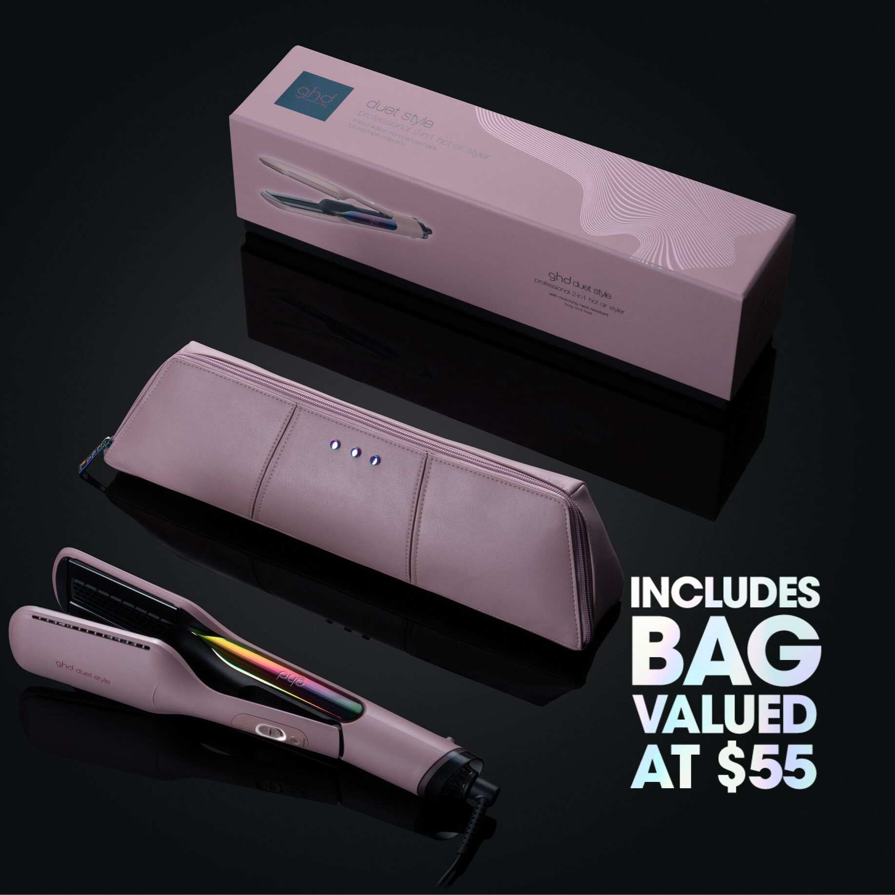 NEW GHD DUET STYLE HOT AIR STYLER IN TRANSCENDENT PINK