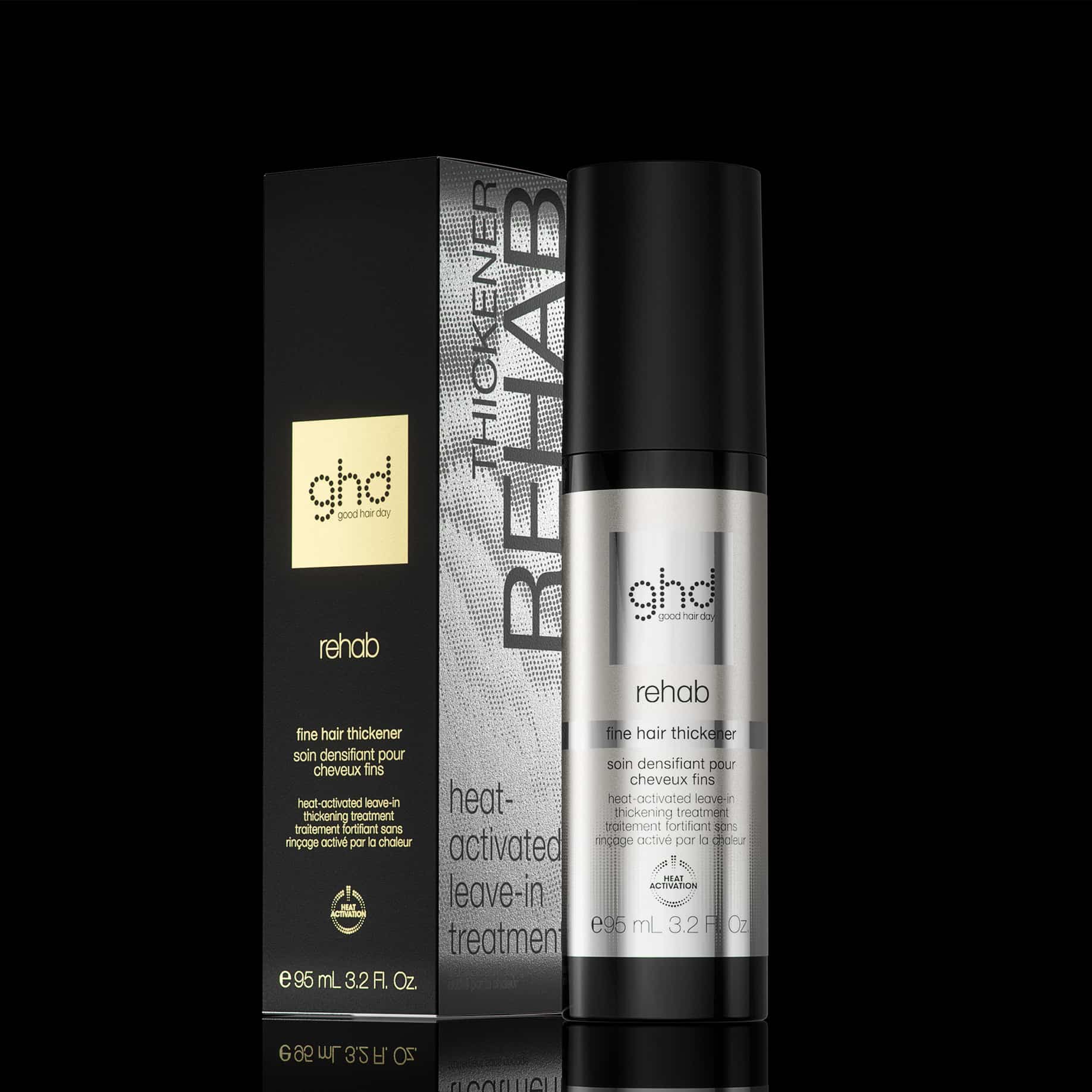 NOUVEAU SOIN DENSIFIANT SANS RINÇAGE GHD REHAB - POUR CHEVEUX FINS 