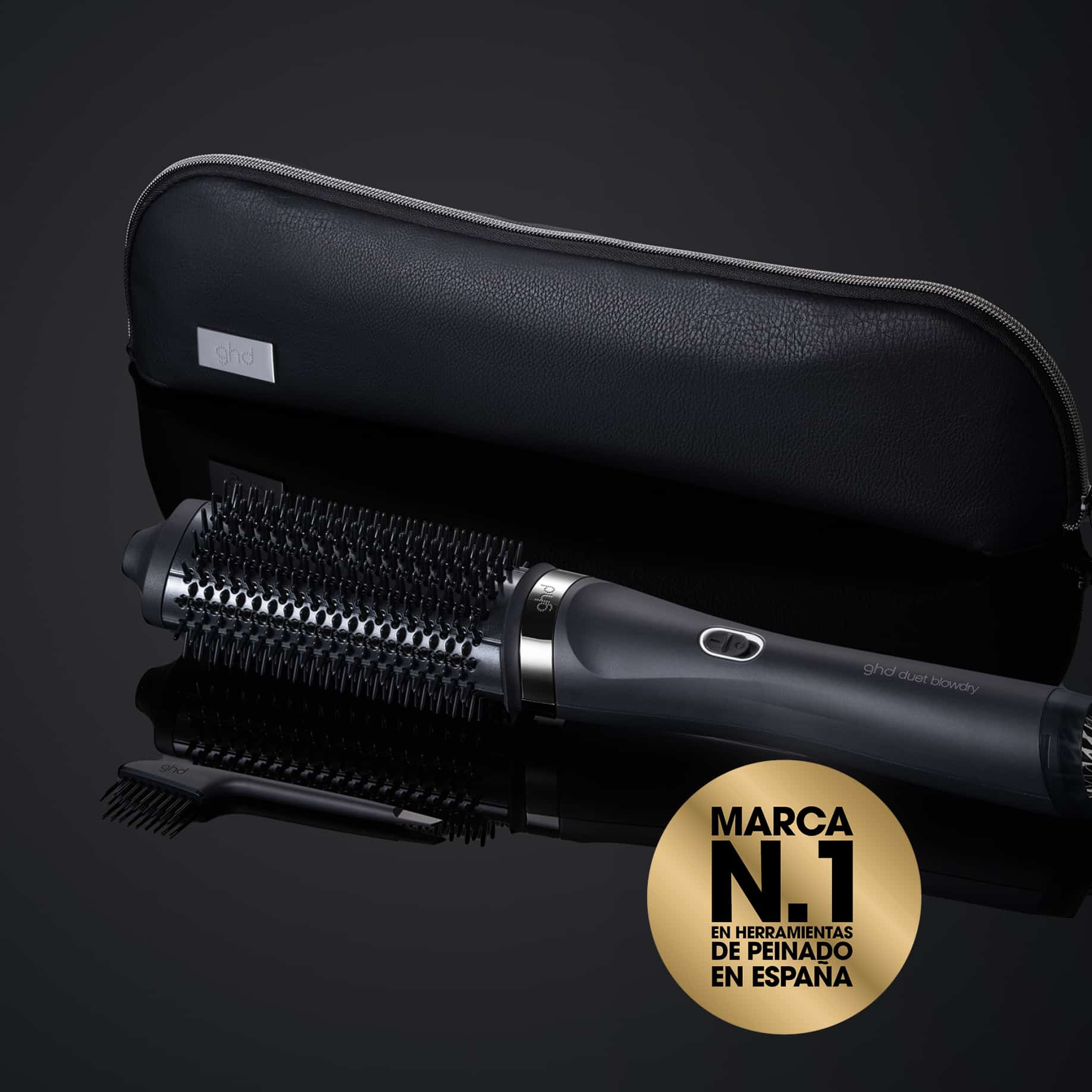 Cepillo secador 2 en 1 ghd duet blowdry negro