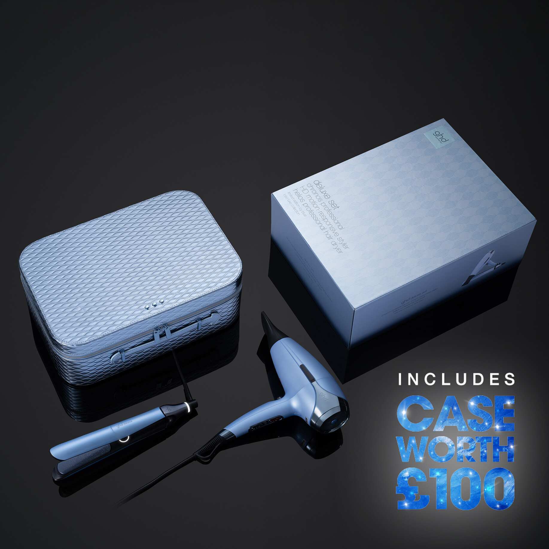 ΣΕΤ ΔΩΡΟΥ GHD DELUXE ΣΕ ΠΑΓΩΜΕΝΟ ΓΑΛΑΖΙΟ