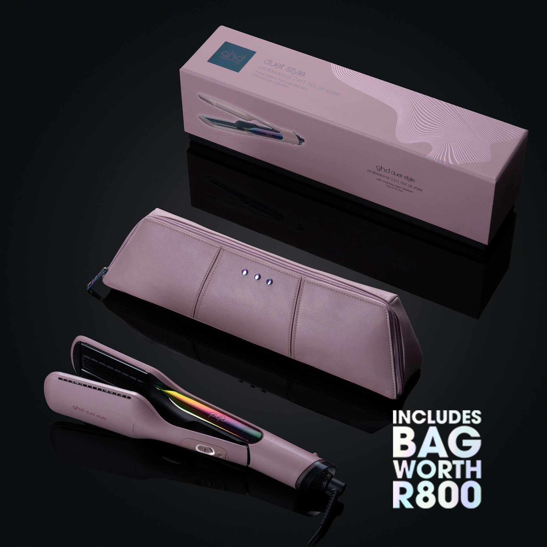 NEW GHD DUET STYLE HOT AIR STYLER IN TRANSCENDENT PINK