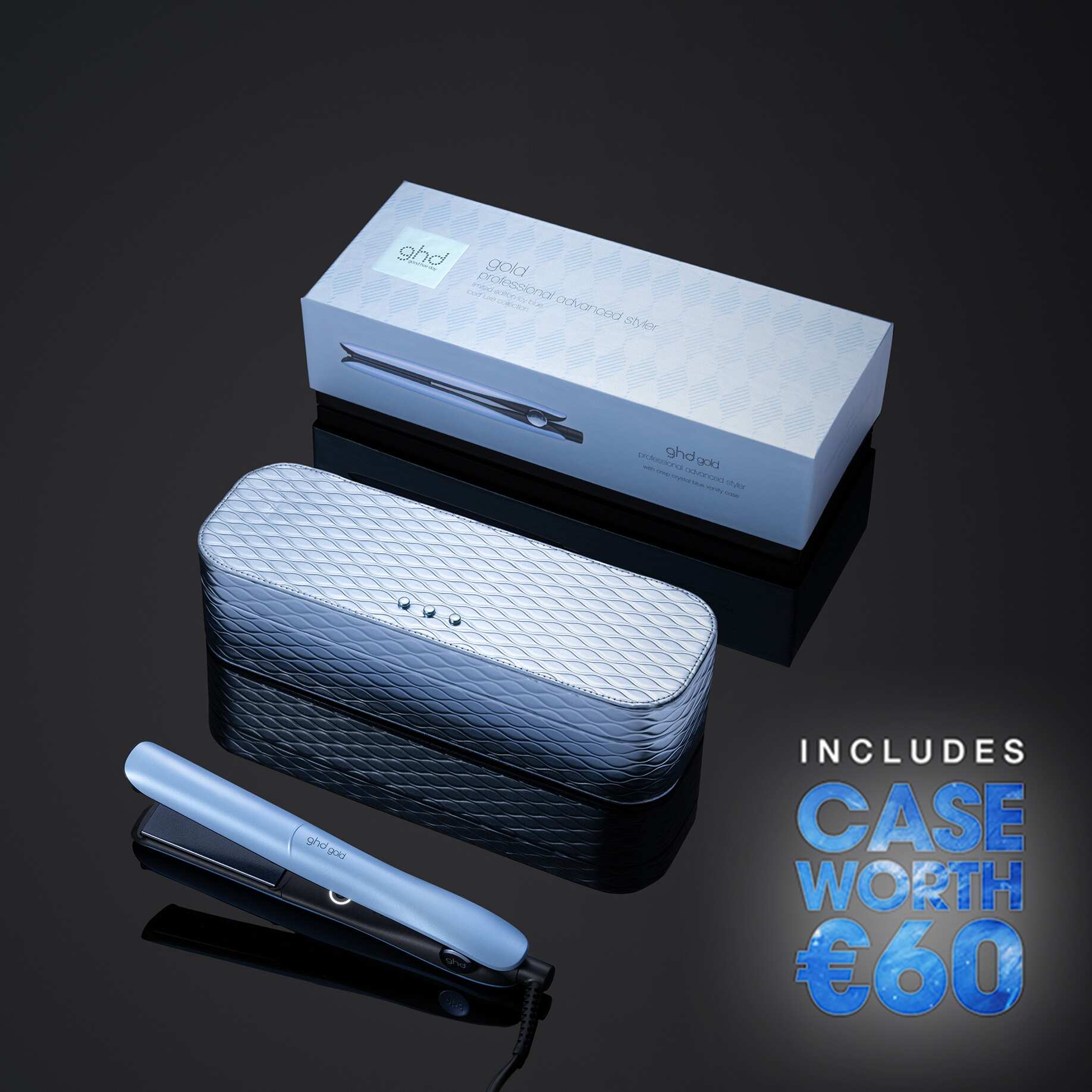 ΝΕΑ ΠΡΕΣΑ ΜΑΛΛΙΩΝ GHD GOLD ΣΕ ΠΑΓΩΜΕΝΟ ΓΑΛΑΖΙΟ