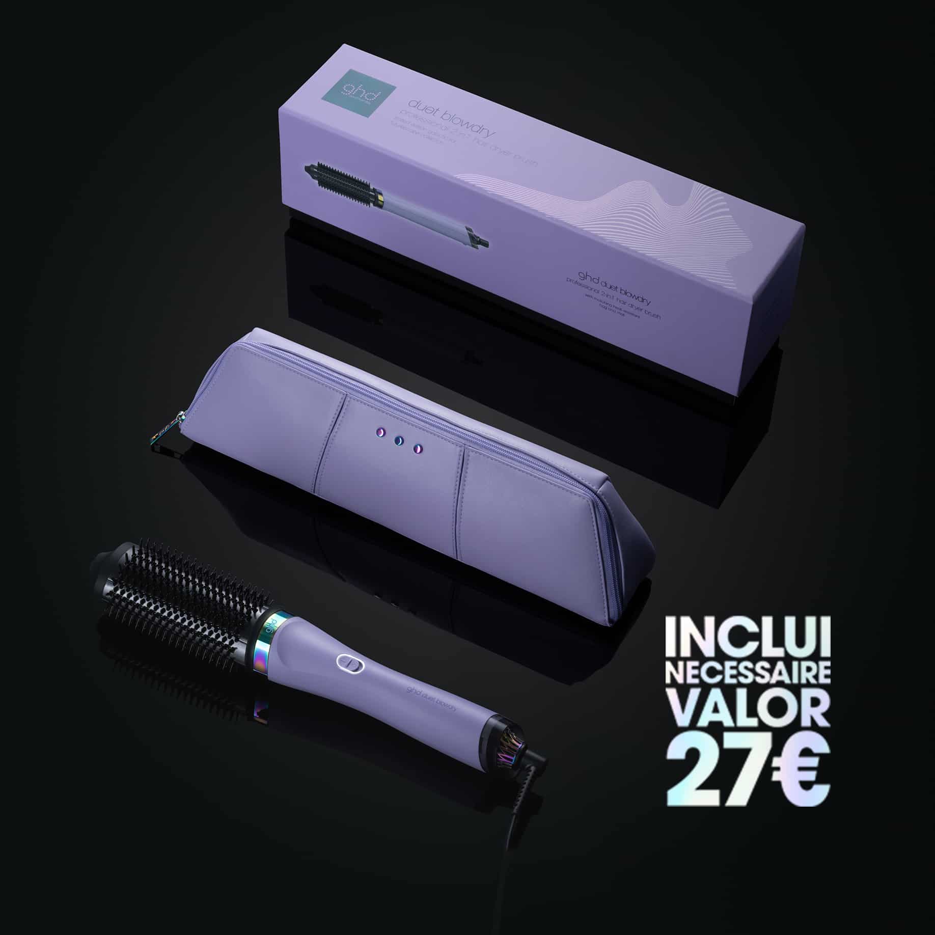 Escova secadora 2-em-1 ghd duet blowdry em lilás galáctico