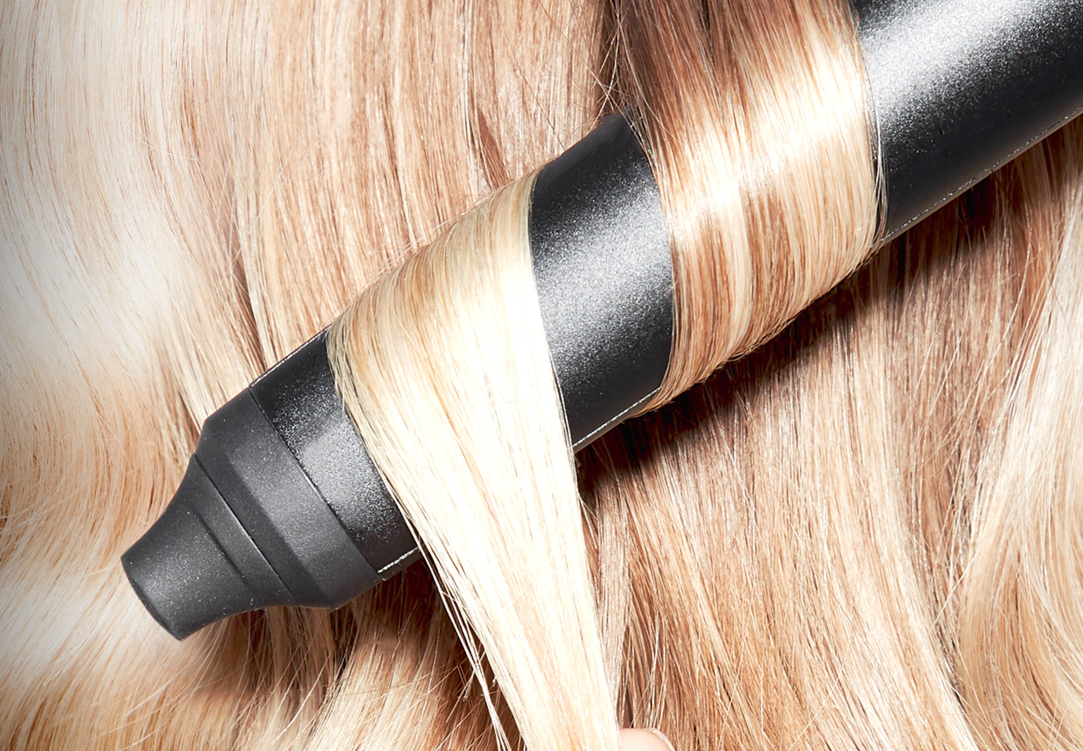 ghd creative curl wand tool in hair